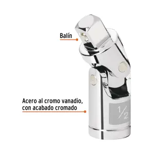 Nudo universal para dados con cuadro de 1/2