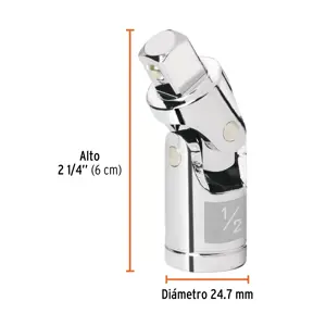 Nudo universal para dados con cuadro de 1/2