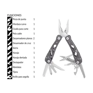 17113 / NAMU-100 Multiherramienta con 14 funciones, Truper