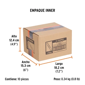 Truper Blíster con 2 niveles de hilo burbuja grande fácil lectura