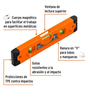 Nivel torpedo magnético de 9