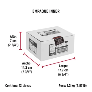 Blíster c/2 nudos (perros) de hierro p/cable de 1/4