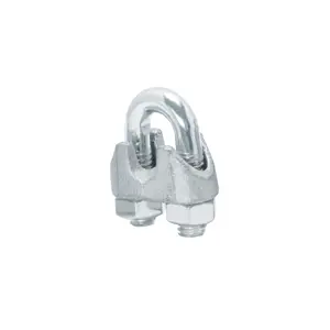 44084 / NUDO-1/4 Blíster c/2 nudos (perros) de hierro p/cable de 1/4