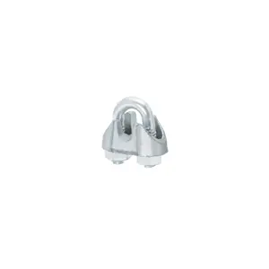 44082 / NUDO-1/8 Blíster c/2 nudos (perros) de hierro p/cable de 1/8