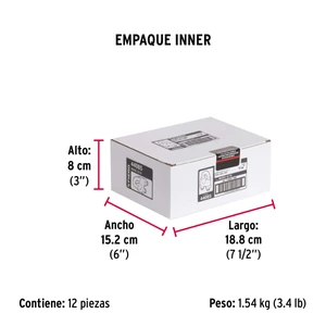 Blíster c/2 nudos (perros) de hierro p/cable de 5/16