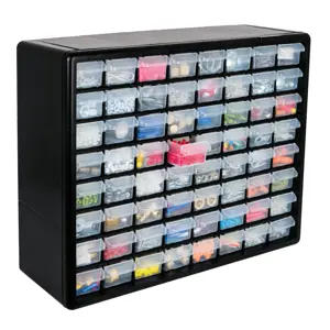 10895 / ORG-64 Organizador con 64 gavetas, Truper
