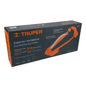 10363 / OSCI-17 Aspersor oscilatorio, metal-plástico, Truper
