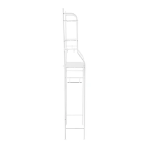 Mueble organizador blanco para baño con 3 repisas, Foset