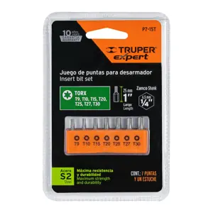 17795 / P7-15T Juego de 7 puntas torx combinadas largo 1