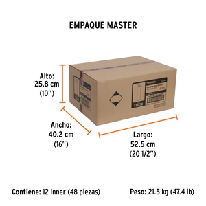 Truper Pintura en aerosol alta temp. bote esbelto, negro, 400 ml