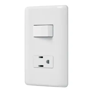 25077 / PA-APCO-B Placa armada contacto e interruptor sencillo, Volteck Basic