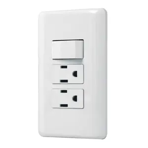 25079 / PA-APCO-B3 Volteck Placa armada 2 contactos e interruptor sencillo, Basic