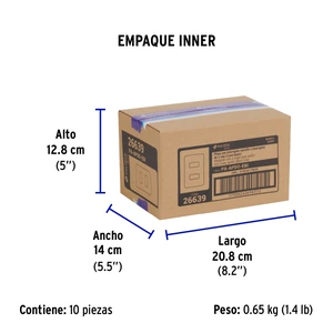Volteck Placa armada 1 interruptor y 1 escalera, marfil, Basic