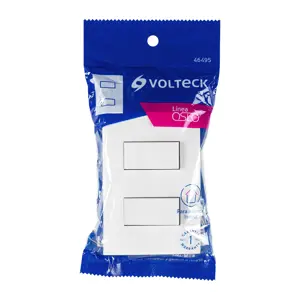 Volteck Placa armada interruptor sencillo y escalera, Oslo, blanco