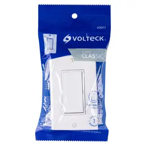 40017 / PA-APSE-CLP Placa armada con interruptor sencillo Classic, Volteck