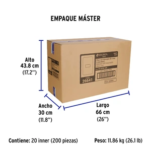 Volteck Placa armada 1 interruptor de escalera, marfil, Basic