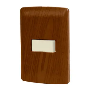 49924 / PA-APSE-EIM Volteck Placa armada 1 interruptor escalera, madera, línea Italiana