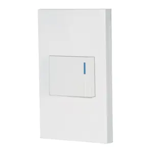 45592 / PA-APSE15-EB Volteck Placa armada 1 interruptor, 1.5 módulos, Española, blanco