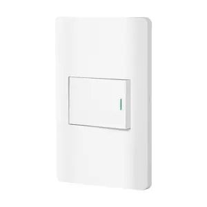 Volteck Placa armada blanca 1 interruptor de 3 vías 1.5 mód, Lisboa