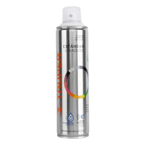 Truper Pintura en aerosol, blanco mate, bote esbelto, 400 ml