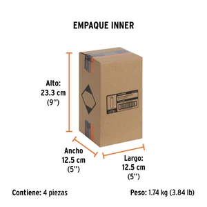 Truper Pintura en aerosol, gris acero, bote esbelto, 400 ml