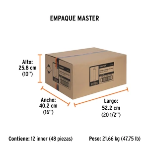 Truper Pintura en aerosol, gris acero, bote esbelto, 400 ml