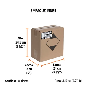 Truper Pintura en aerosol, naranja, bote esbelto, 400 ml