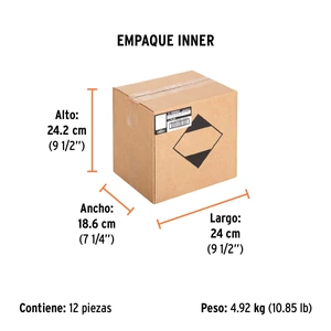 Truper Pintura en aerosol, negro brillante, bote esbelto, 400 ml