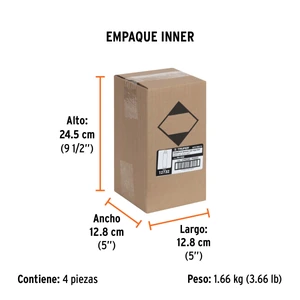 Truper Pintura en aerosol, rojo seguridad, bote esbelto, 400 ml