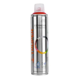 Truper Pintura en aerosol, rojo seguridad, bote esbelto, 400 ml