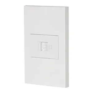 45607 / PA-TE-EB Volteck Placa armada 1 toma para teléfono, 1.5 mod, Española, blanco