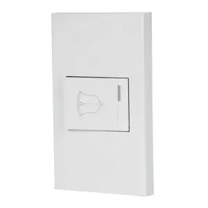 45604 / PA-TI-EB Volteck Placa armada 1 interruptor de timbre,1.5mod, Española,blanco