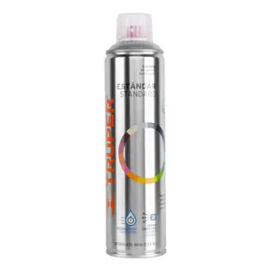 Truper Pintura en aerosol,transparente brillante,bote esbelto,400ml