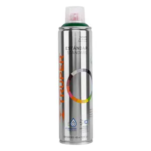 Truper Pintura en aerosol, verde hoja, bote esbelto, 400 ml