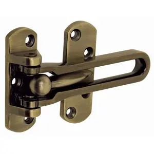 43702 / PAAB-2 Pasador abatible para puerta, acabado latón antiguo, Hermex