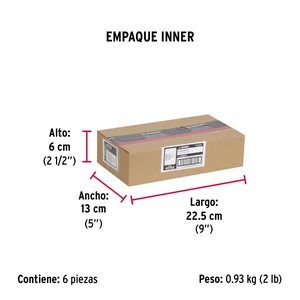 Pasador abatible para puerta, acabado cromo mate, Hermex