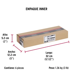 Pasador con cadena para puerta, acabado cromo mate, Hermex