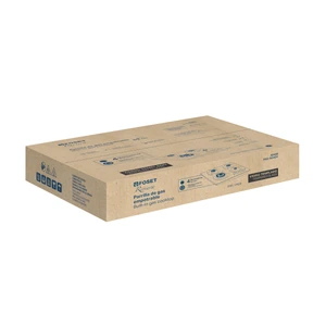 Foset Parrilla gas empotrable 60cm, 4 quem, vidrio negro, Riviera