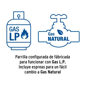 Foset Parrilla gas empotrable 60cm, 4 quem, vidrio negro, Riviera