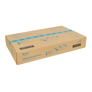 Foset Parrilla gas empotrable 90cm, 6 quem, vidrio negro, Riviera