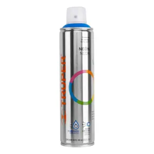 Truper Pintura en aerosol, azul neón, bote esbelto, 400 ml