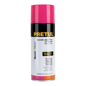 27006 / PAF-RS-P Pintura en aerosol, rosa neón, 400 ml, Pretul