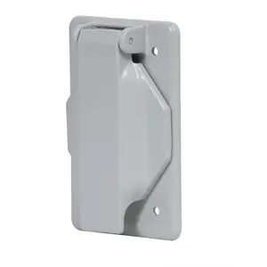 46434 / PAFIN-SES Placa tipo FS con cubierta, sencilla, sobreponer, Volteck
