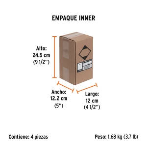 Truper Pintura en aerosol, cobre metálico, bote esbelto, 400 ml