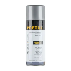 Pintura en aerosol metálica, plata ,400ml, Pretul