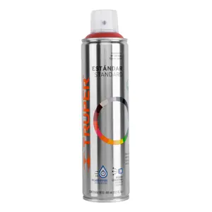 Truper Pintura en aerosol, rojo primario, bote esbelto, 400ml