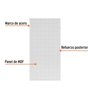 Panel perfocel 60 x 120 cm, Truper