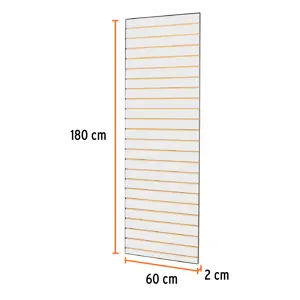 55156 / PARA-180 Panel ranurado 60 x 180 cm, Truper
