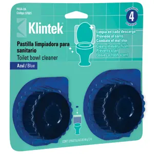 Klintek Blíster con 2 pastillas azules desinfectantes para tanque WC