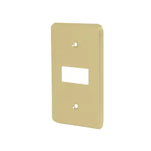 46435 / PASE-E Placa 1 módulo, de aluminio, línea Económica, Volteck